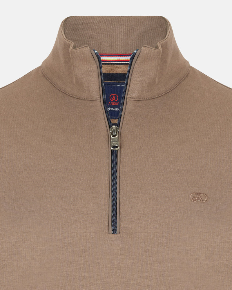 Canada 1/4 Zip Sweatshirt Tan