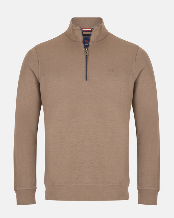 Canada 1/4 Zip Sweatshirt Tan