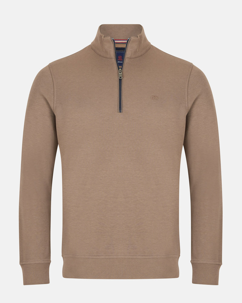 Canada 1/4 Zip Sweatshirt Tan